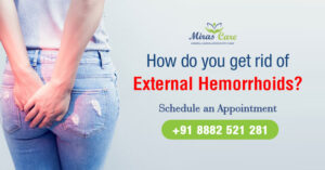 How do you get rid of external haemorrhoids?