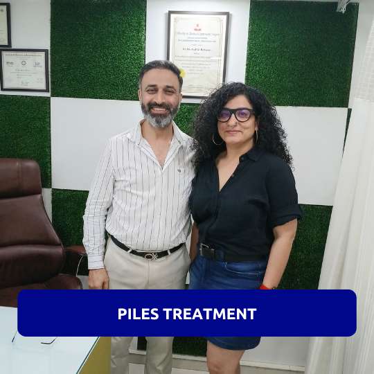 Happy Patient after Successful PILES Treatment in Gurgaon PILES treatment patient in Gurgaon